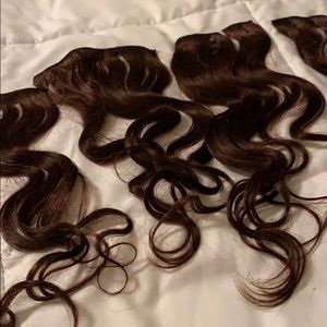 Clip in hair extensions. New